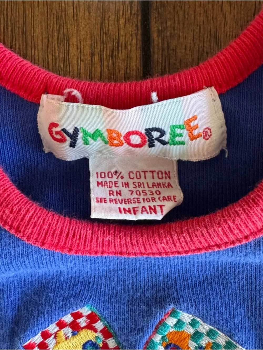 Gymboree Vintage 90s Baby Romper Embroidered Checkered‎ Flag Race Car Sz Infant